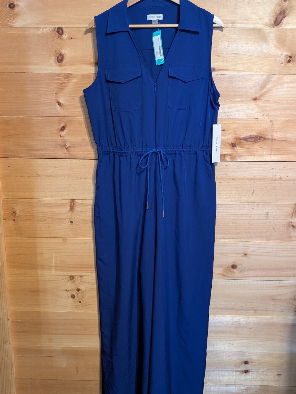 Calvin Klein Sleeveless Royal Blue Jumpsuit *12*NWT